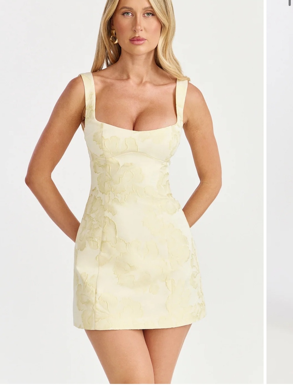 Showpo ORLA MINI DRESS
Jacquard Scoop Neck Fitted Dress In Lemon